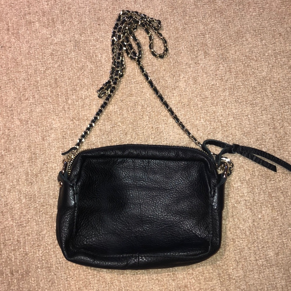 black zara crossbody purse